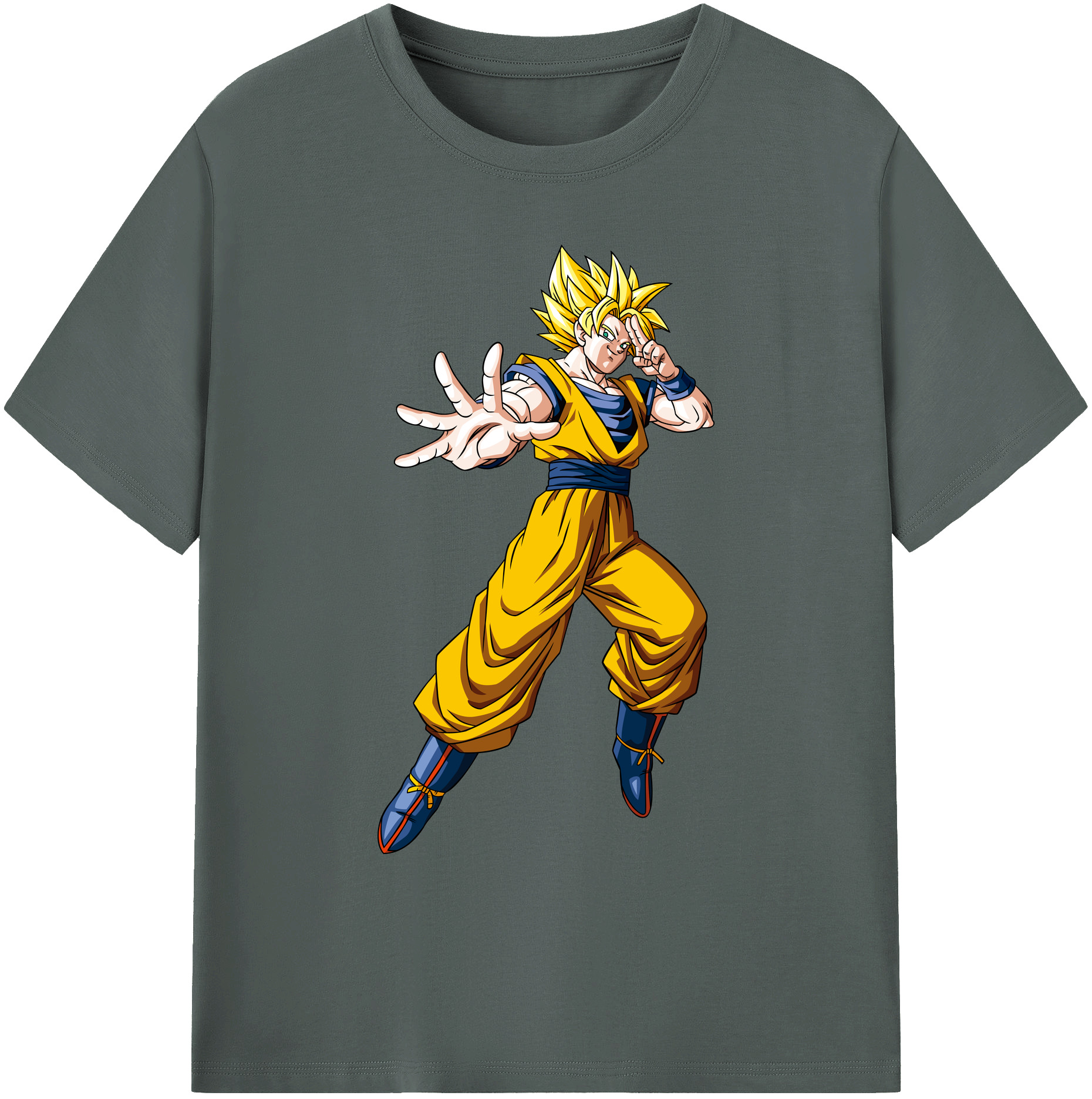 （画像用） ドラゴンボール 孫悟空（そん ごくう）Son Goku カカロット DRAGON BALL Kakarotto 綿100％ メンズ半袖Tシャツ｜肌触りやわらか＆通気性